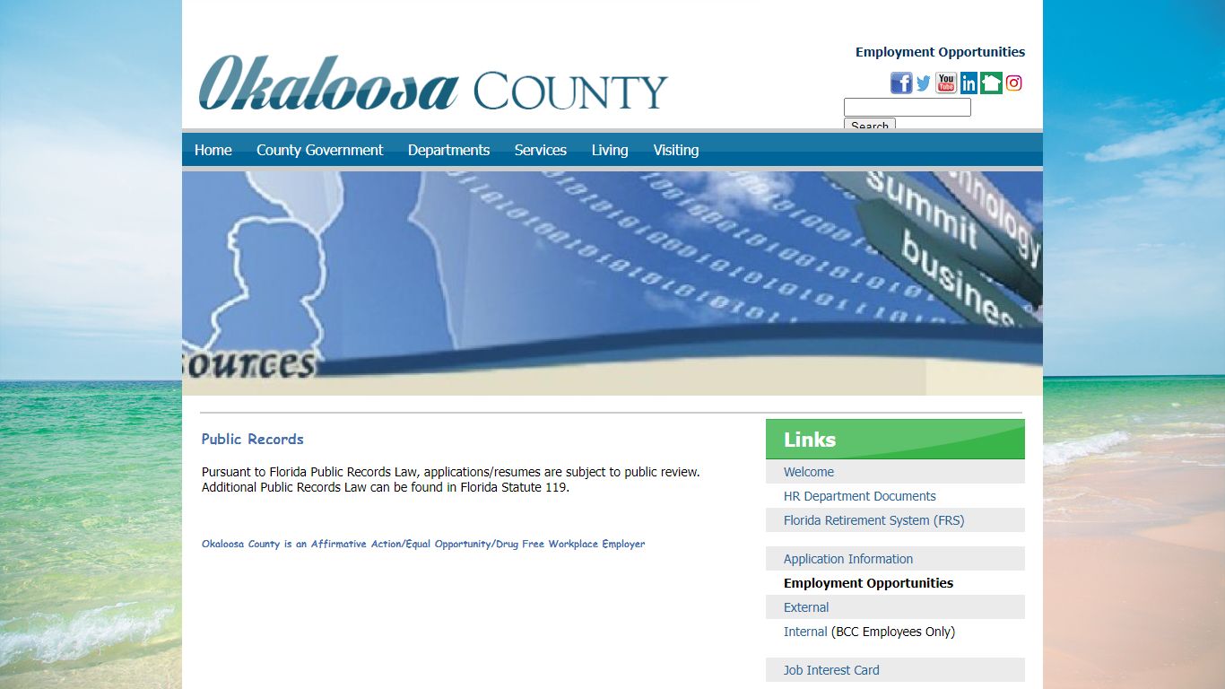 HR - Public Records | Okaloosa County